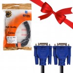 بسته 1+10 کابل (2+3) VGA انزو (ENZO) طول 3 متر مدل V323 (یک عدد هدیه)