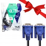 بسته 1+10 کابل VGA (3+2) دیتکس پلاس (+DETEX) طول 3 متر (یک عدد هدیه)