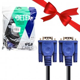 بسته 1+10 کابل VGA (3+4) دیتکس پلاس (+DETEX) طول 3 متر (یک عدد هدیه)