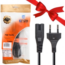 بسته 1+10 کابل برق 2 پین لپ تاپ انزو (ENZO) طول 1.5 متر مدل ER1 (یک عدد هدیه)