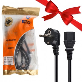 بسته 1+10 کابل برق کامپیوتر 3*0.5 انزو (ENZO) طول 1.5 متر مدل ELI-NEW (یک عدد هدیه)