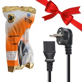 بسته 1+10 کابل برق کامپیوتر 0.5*3 انزو (ENZO) طول 1.5 متر مدل EL1 (یک عدد هدیه)