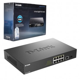 سوئیچ شبکه 10 پورت گیگابیت PoE دی لینک (D-Link) مدل DGS-1010MP گارانتی الماس رایان ایرانیان