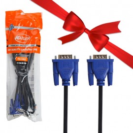 بسته 1+10 کابل (2+3) VGA کایزر (KAISER) طول 3 متر (یک عدد هدیه)