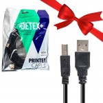 بسته 1+10 کابل پرینتر دیتکس پلاس (+DETEX) طول 5 متر (یک عدد هدیه)