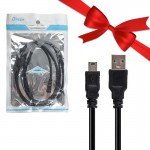 بسته 1+10 کابل موبایل و دوربین 5 پین ذوزنقه ای AM/5P دی تک (DTECH) طول 1.5 متر (یک عدد هدیه)