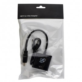 کابل تبدیل HDMI به VGA + کابل صدا (AUX) ایکس فورتک (X4TECH)