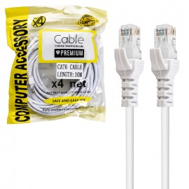 کابل شبکه CAT6 ایکس فور نت (X4NET) طول 10 متر