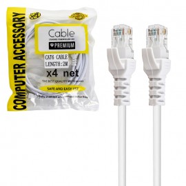کابل شبکه CAT6 ایکس فور نت (X4NET) طول 2 متر
