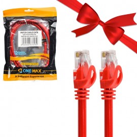 بسته 1+10 کابل شبکه CAT6 پچ کورد وان مکس (ONE MAX) طول 1 متر (یک عدد هدیه)