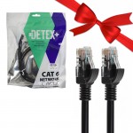 بسته 1+10 کابل شبکه CAT6 دیتکس پلاس (+DETEX) طول 1 متر (یک عدد هدیه)