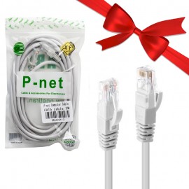 بسته 1+10 کابل شبکه CAT6 پی نت (P-net) طول 3 متر (یک عدد هدیه)