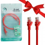 بسته 1+10 کابل شبکه CAT6 پی نت (P-net) طول 0.5 متر (یک عدد هدیه)