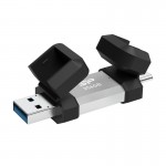 فلش دوسر (Type-C & Type-A) سیلیکون پاور (Silicon Power) مدل 256GB Mobile C51 USB 3.2