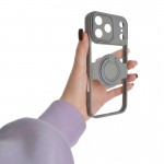 قاب آیفون استندشو محافظ لنزدار Metal Stand