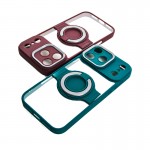 قاب آیفون استندشو محافظ لنزدار Metal Stand