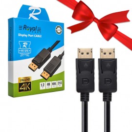 بسته 1+10 کابل DisplayPort رویال (ROYAL) طول 1.8 متر (یک عدد هدیه)