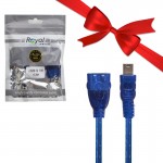 بسته 1+5 کابل موبایل و دوربین 5 پین مادگی ذوزنقه ای USB To F/5P رویال (Royal) طول 0.3 متر (یک عدد هدیه)