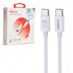 کابل تایپ سی به تایپ سی (Type-C To Type-C) هترون (Hatron) طول 1 متر مدل HC605HB