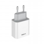 شارژر دیواری 2 پورت هترون (Hatron) مدل HWC2202PQ