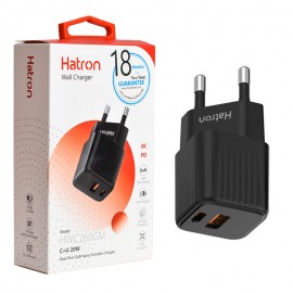 کلگی شارژر 20 وات 2 پورت هترون (Hatron) مدل HWC260GM