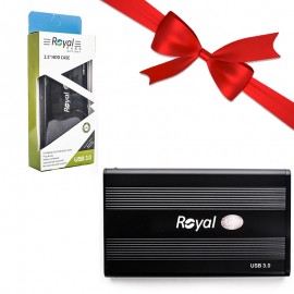 بسته 1+7 باکس هارد 2.5 اینچی USB3.0 رویال (Royal) (یک عدد هدیه)