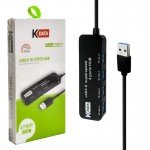 هاب 4 پورت USB3.0 کی دیتا (KDATA) مدل KH001
