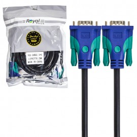 کابل VGA (3+6) رویال (ROYAL) طول 3 متر