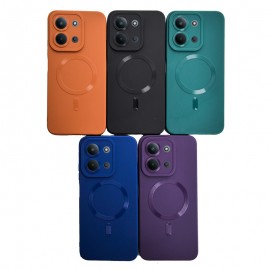 قاب شیائومی محافظ لنزدار طرح Magsafe Line