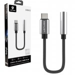 کابل تایپ سی به جک 3.5 میلی متری (Type-C To Aux) لنیس (LENYES) طول 10 سانتی متر مدل AX105-TC