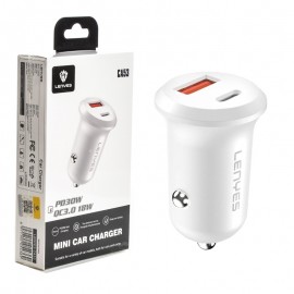 شارژر فندکی 30 وات دو پورت لنیس (LENYES) مدل CA53