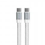 کابل تایپ سی به تایپ سی (Type-C To Type-C) فلت لنیس (LENYES) طول 1 متر مدل LC538 TC-TC