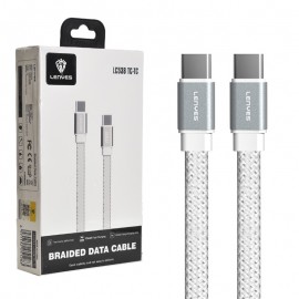 کابل تایپ سی به تایپ سی (Type-C To Type-C) فلت لنیس (LENYES) طول 1 متر مدل LC538 TC-TC