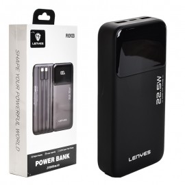 پاوربانک + دو کابل همراه لنیس (LENYES) مدل PX242D ظرفیت 20000mAh