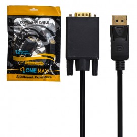 کابل DisplayPort To VGA وان مکس (ONE MAX) طول 1.5 متر