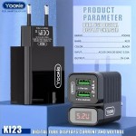 کلگی شارژر 12 وات 2 پورت یوکی (Yookie) مدل KI23