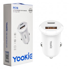شارژر فندکی 48 وات دو پورت یوکی (Yookie) مدل PC18