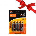 بسته 1+10 باتری قلمی هوکو (hoco) مدل Alkaline DLR01 LR6 AA 1.5V (کارتی 4 تایی) (یک عدد هدیه)