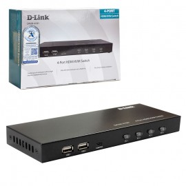 KVM سوئیچ HDMI چهار پورت دی لینک (D-Link) مدل DKVM-410H گارانتی الماس رایان ایرانیان