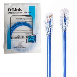 کابل شبکه CAT6 پچ کورد دی لینک (D-Link) طول 2 متر مدل NCB-C6UBLUR1-2