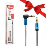 بسته 1+10 کابل 1 به 1 صدا (AUX) سری 90 درجه میلر (Miller) طول 1 متر مدل MA3113 (یک عدد هدیه)