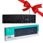 بسته 1+10 کیبورد سیم دار پی نت (P-net) مدل KB-600 (یک عدد هدیه)