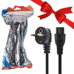 بسته 1+10 کابل برق 3 پین لپ تاپ 0.75*3 ساتو (SA.TO) طول 1.5 متر (یک عدد هدیه)