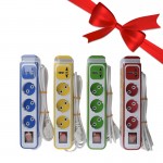 بسته 1+10 چندراهی برق مبدل دار 4 خانه دینا (DINA) طول 3.8 متر (یک عدد هدیه)