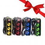 بسته 1+10 رابط و چند راهی برق 3 خانه دینا (DINA) طول 3.8 متر مدل D3000 (یک عدد هدیه)