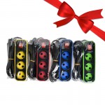 بسته 1+10 رابط و چند راهی برق 3 خانه دینا (DINA) طول 2.8 متر مدل D3100 (یک عدد هدیه)