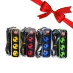 بسته 1+10 رابط و چند راهی برق 3 خانه دینا (DINA) طول 1.8 متر مدل D3000 (یک عدد هدیه)