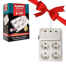 بسته 1+10 محافظ لوازم صوتی تصویری و کامپیوتر کارنو (KARNO) 4 خانه 2 متری (یک عدد هدیه)