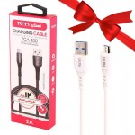 بسته 1+10 کابل اندروید (MicroUSB) تسکو (TSCO) طول 1 متر مدل TCA450 (یک عدد هدیه)