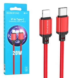 کابل تایپ سی به آیفون (Type-C to Lightning) بروفون (BOROFONE) طول 1 متر مدل BX87